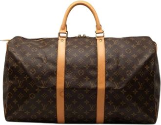 Louis Vuitton Pre-owned Weekend Bags, female, Brown, Size: ONE SIZE Pre-owned Keepall 50