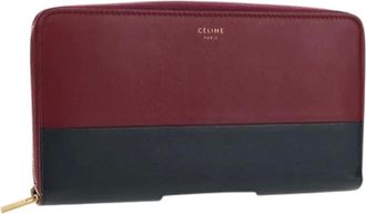 Celine Pre-owned Wallets, female, Red, Size: ONE SIZE Pre-owned Vintage Leather Wallet