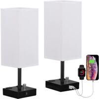 OEM L&aacute;mpara De Mesilla Equipada Con Puertos De Carga Usb-c Y Usb-a, 3 Niveles De Brillo Ajustables, Pantalla De Tela, Base Cromada, L&aacute;mpara De Escritorio 