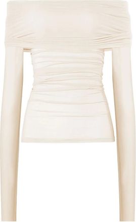 Wolford Top Manica Lunga Trasparente - - Tops - Donna - Beige - M