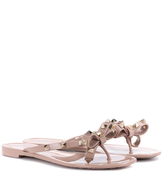 Valentino Garavani Rockstud PVC thong sandals
