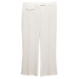 Alexander McQueen White Trousers Size M