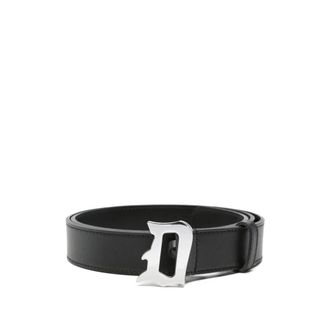 Dondup Heren, Accessoires, Zwart, Maat: 90 CM Leer