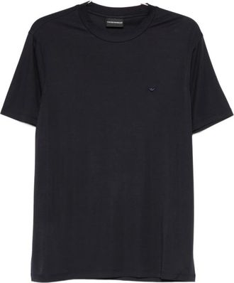 Emporio Armani T-shirt met logo-detail - Heren - T-shirts - Blauw - S - Tops