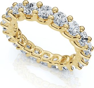 Pompeii3 2 1/2Ct Diamond U Prong Eternity Ring in 14k Gold or Platinum Lab Grown