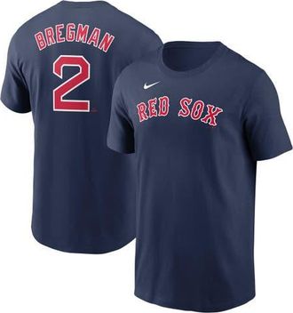Nike Mens Nike Alex Bregman Navy Boston Red Sox Fuse Name & Number T-Shirt at Nordstrom, Size X-Large