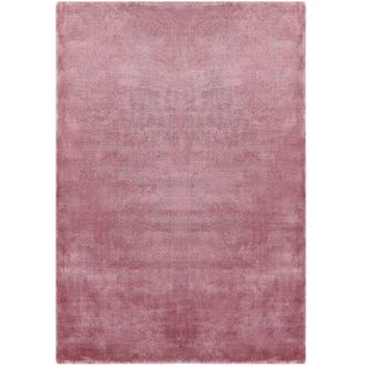 Beliani Tappeto a pelo corto rosa 140 x 200 cm Gesi II
