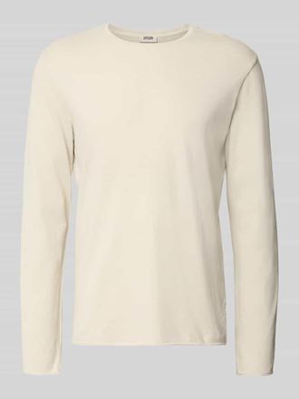 Drykorn Regular Fit Longsleeve aus reiner Baumwolle Modell Kendrick in Offwhite, Gr&ouml;&szlig;e XXL