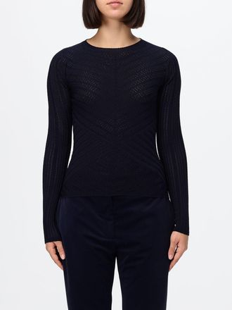 Twinset Maglia girocollo slim fit in misto viscosa con effetto trasparente