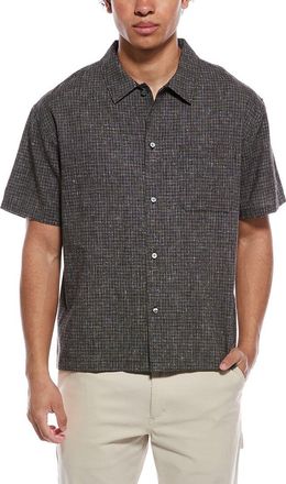 Frame Denim FRAME Linen-Blend Textured Shirt