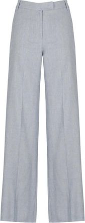 Marella Wijde broek - Dames - Wijde Broeken - Blauw - S - Broeken