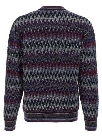 Missoni Mens Blue Wool Cardigan Clothing