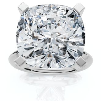 Pompeii3 Certified 7Ct Cushion Diamond Engagement Ring 14k Gold Lab Grown