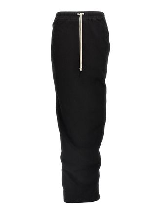 Rick Owens pull on pillar skirt