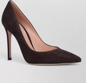 Gianvito Rossi suede leather high heel pumps