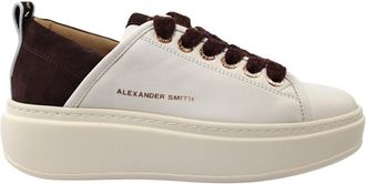 Alexander Smith White Bordeaux - Dames - Sneakers - Wit - 36 EU - Schoenen