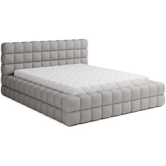 Les Tendances Cama Canap&eacute; 160x200 Con Somier Cloud Tejido Boucl&eacute; Gris