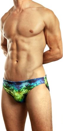 Jack Adams Hawaiian Swim Brief In Blue