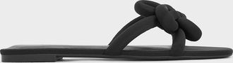 Charles & Keith Clover-Knot Slide Sandals