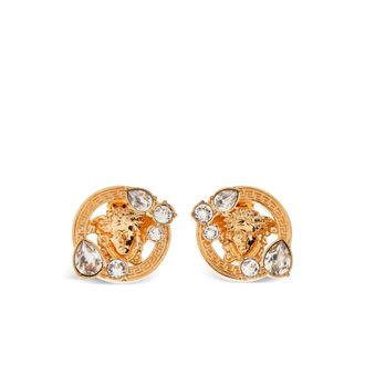 Versace Medusa Head-motif Embellished Earrings
