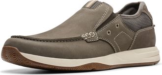 Clarks Mens Sailview Step Shoes, Color Taupe Nubuck, Size: 10.5 UK