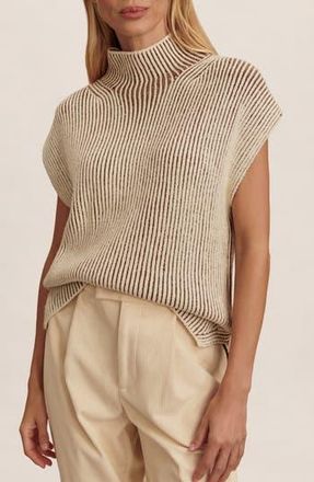 Varley Laurne Plated Mock Neck Sweater in Cocoa Dust at Nordstrom Rack, Size Large