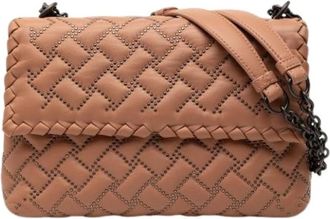Bottega Veneta Pre-owned Leren Crossbody Tas - Dames - Vintage Schoudertas - Bruin - ONE Size - Leer - Vintage