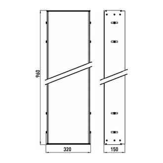 Emco Marco De Instalaci&oacute;n Asis 300 Para Up-modul Con 964 Mm De Altura
