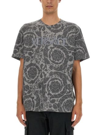 Versace Grey Crew Neck T-Shirt