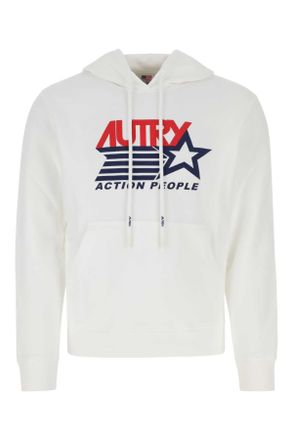 Autry White Cotton Sweatshirt