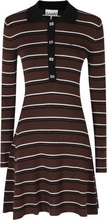 Ganni Mujer, Vestidos, Marr&oacute;n, Talla: M