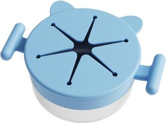 OEM Vaso Port&aacute;til Para Aperitivos Infantiles Con Tapa De Silicona: Recipiente De Acero Inoxidable A Prueba De Fugas