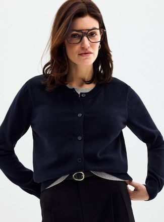 Contemporaine Womens Plain fooler Cardigan Sweater