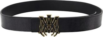 Amiri MA Lizard Riem - Heren - Riemen - Zwart - 95 CM - Leer - Accessoires