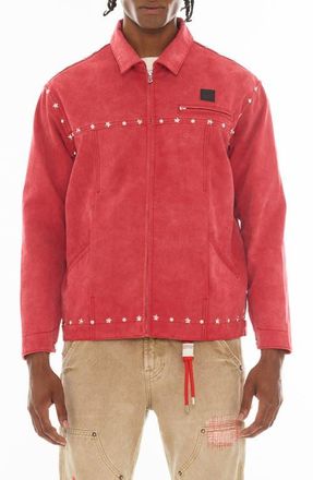 Cult of Individuality Cotton Canvas Workwear Jacket in Vintage Red Canvas at Nordstrom, Size X-Large