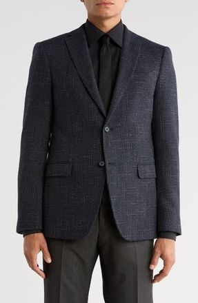 John Varvatos Cotton & Wool Blend Sport Coat in Black at Nordstrom Rack, Size 38 Regular