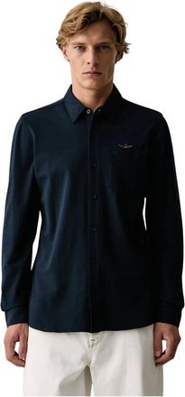 Aeronautica Camicia Casual - - Shirts - Uomo - Blu - L