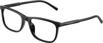 Dolce & Gabbana Optical Frame - Heren - Brillen - Zwart - 55 MM - Accessoires