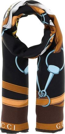 Gucci Equestrian-print GG Scarf