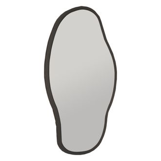 Dmora Espejo Canepina, Forma Ovalada, Tipo De Pared, Estructura Transparente, 45x85h Cm Negro