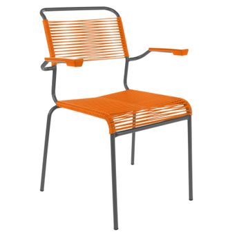 Schubiger M&ouml;bel Spaghetti-Stuhl S&auml;ntis mit Armlehnen