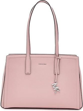 Michael Kors Laila Medium Tote Tote Handbags Smokey Rose, Leather