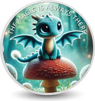 OEM La Magia Siempre Est&aacute; Ah&iacute;: Misty, La Guardiana De Los Hongos, Moneda Plateada De 1 Oz