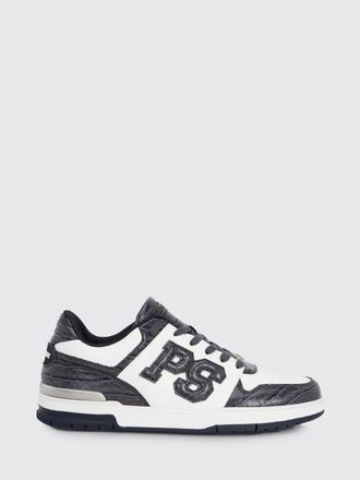 Plein Sport Crocodile Print Leather Sneakers