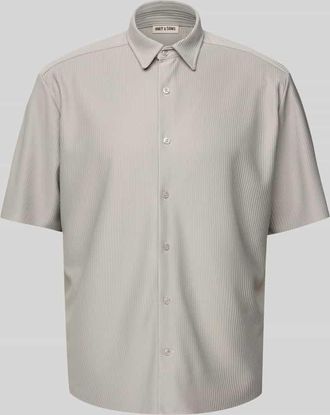 Only & Sons Relaxed Fit Freizeithemd mit 1/2-Arm Modell BOYY in Hellgrau, Gr&ouml;&szlig;e XL