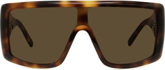 Givenchy Rectangular Flat Top Sunglasses in Blonde Havana /Brown at Nordstrom