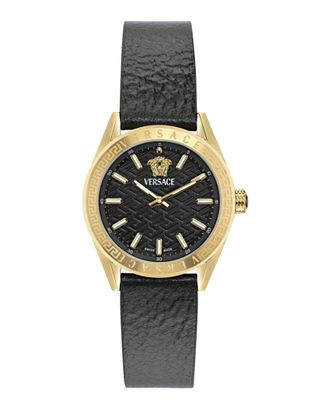 Versace V-Code Leather Watch