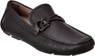 Ferragamo Front Gancini Leather Driver