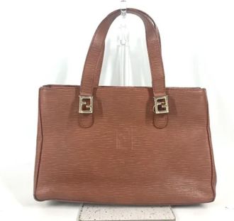 Fendi Pre-owned Leather fendi-bags - Dames - Vintage Handtas - Bruin - ONE Size - Leer - Vintage