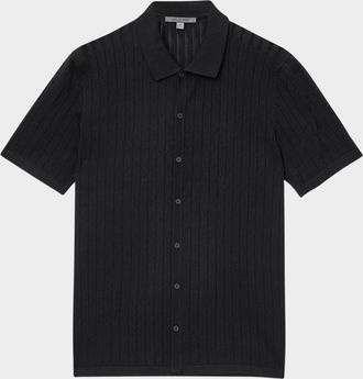 John Varvatos Mens Moore Button-Down Summer Sweater Shirt